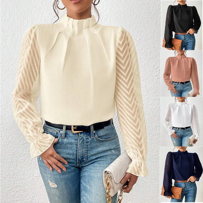 Blouse Femme Sophie – Haut Élégant Imprimé, Respirant & Polyvalent pour le Travail et les Loisirs