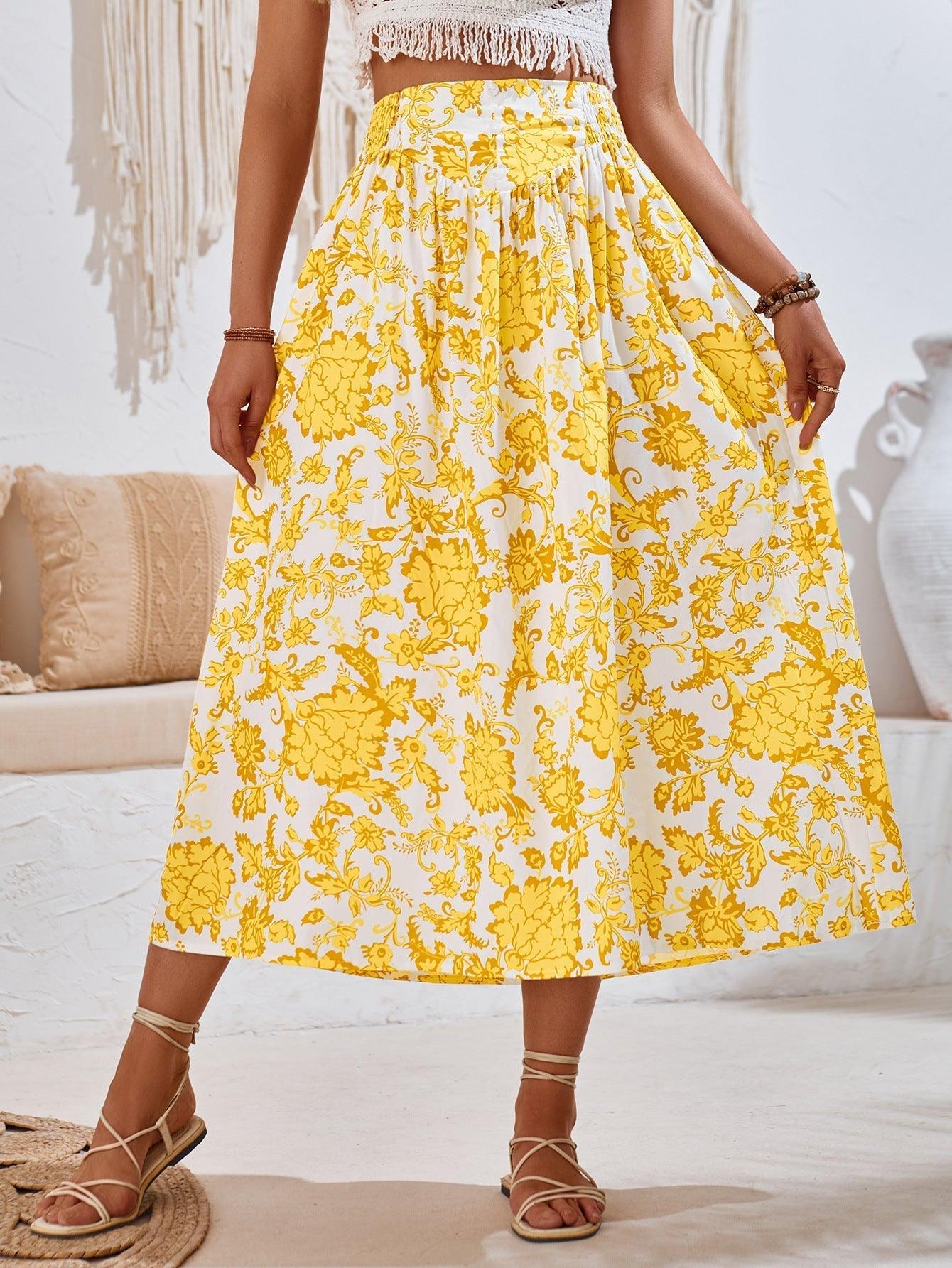 Gonna lunga con stampa floreale Kennedi: eleganza e comfort per tutte le occasioni