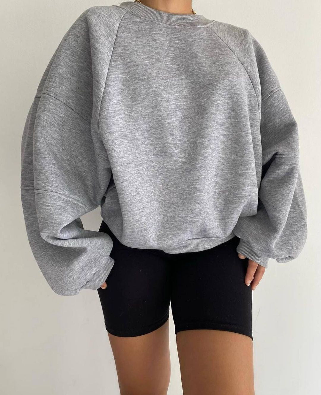 Julieta Sweatshirt Femme – Sweat Oversize en Coton Mélangé Doux & Moderne au Style Décontracté