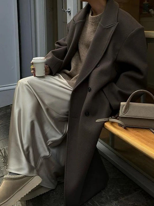 Noëlle Manteau Femme – Manteau Printanier Oversize Léger avec Coupe Élégante & Intemporelle