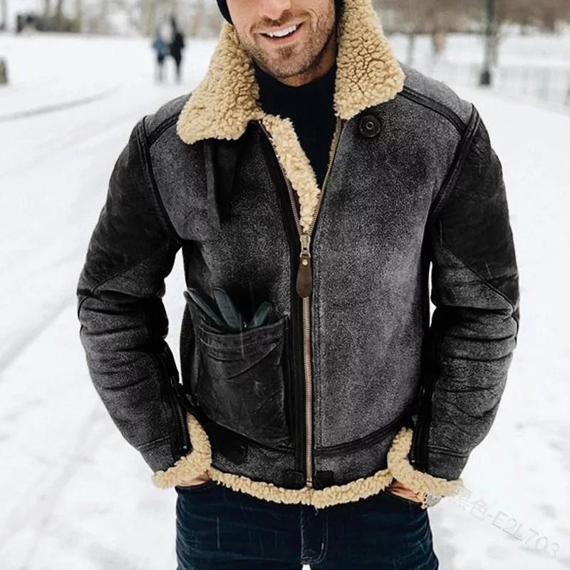 Elias Veste Homme en Cuir – Coupe Régulière, Fermeture Éclair Pratique & Style Intemporel