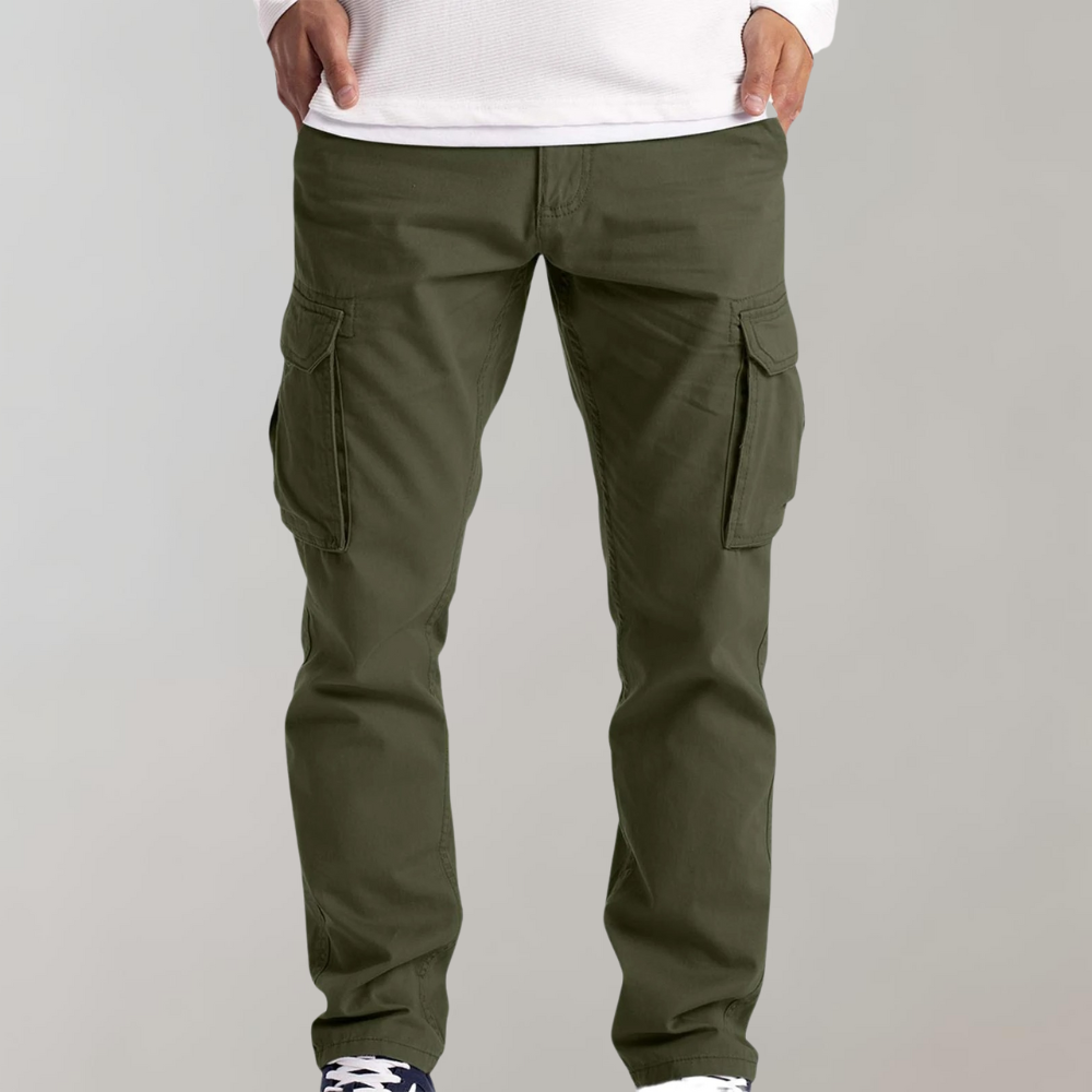 Francis Pantalon Cargo Homme – Coupe Décontractée avec Multiples Poches & Coutures Renforcées