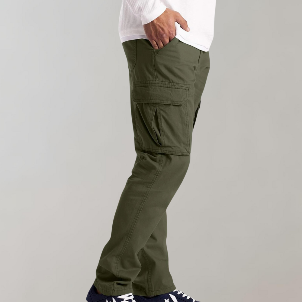Francis Pantalon Cargo Homme – Coupe Décontractée avec Multiples Poches & Coutures Renforcées