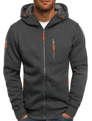 Ealdred Veste Homme – Sweat à Capuche Zippé Confortable en Coton Premium & Style Moderne