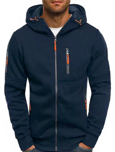 Ealdred Veste Homme – Sweat à Capuche Zippé Confortable en Coton Premium & Style Moderne