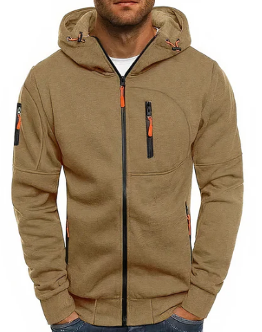 Ealdred Veste Homme – Sweat à Capuche Zippé Confortable en Coton Premium & Style Moderne