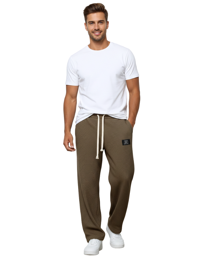 Quinton Pantalon Homme Coupe Ample – Taille Ajustable, Tissu Respirant & Style Moderne