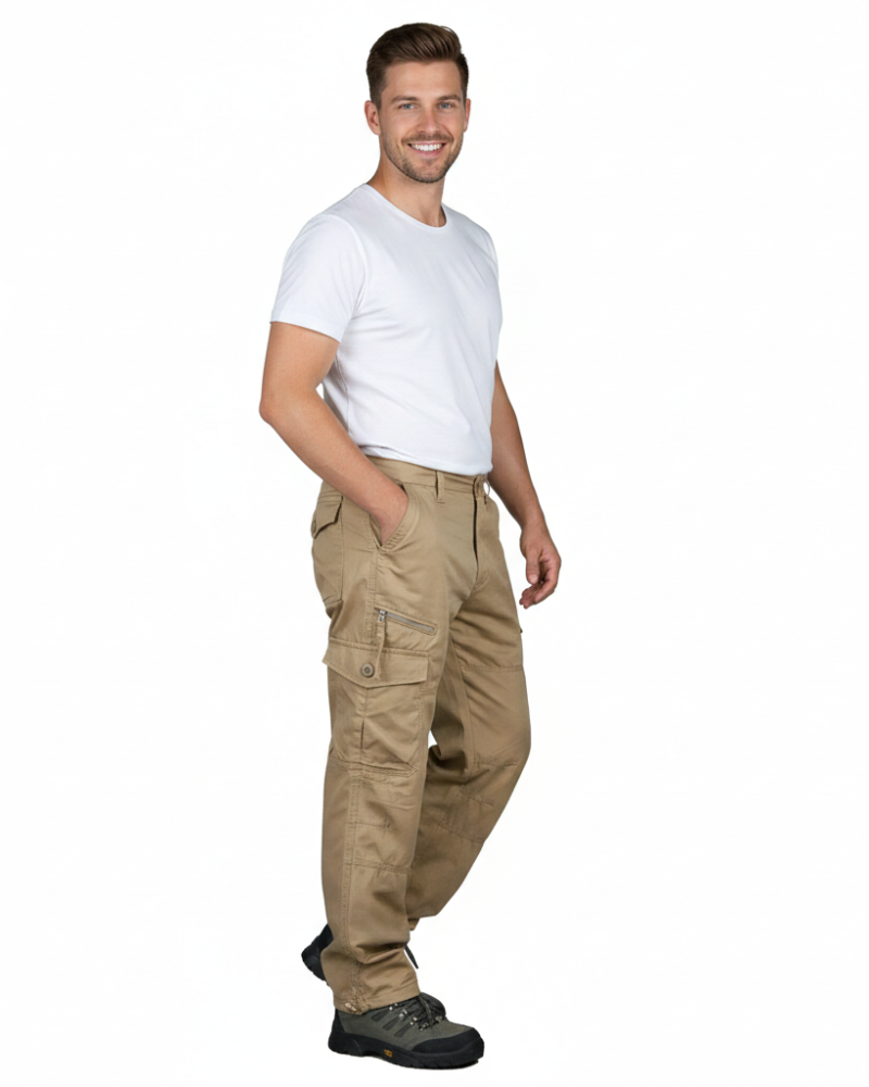 Onze férfi alkalmi nadrág – kényelmes, laza szabás zsebekkel és könnyű anyagból
