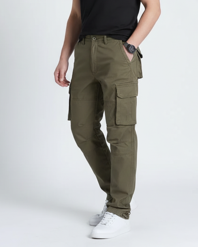 Lucas Pantalon Outdoor Bărbați – Pantalon Rezistent Croială Dreaptă cu Buzunare Funcționale