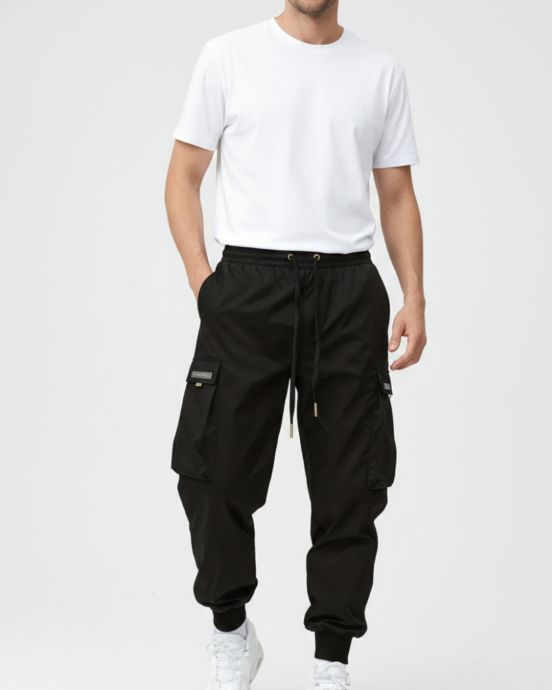 Davis Jogger Cargo Homme – Pantalon Casual Confortable avec Poches Latérales
