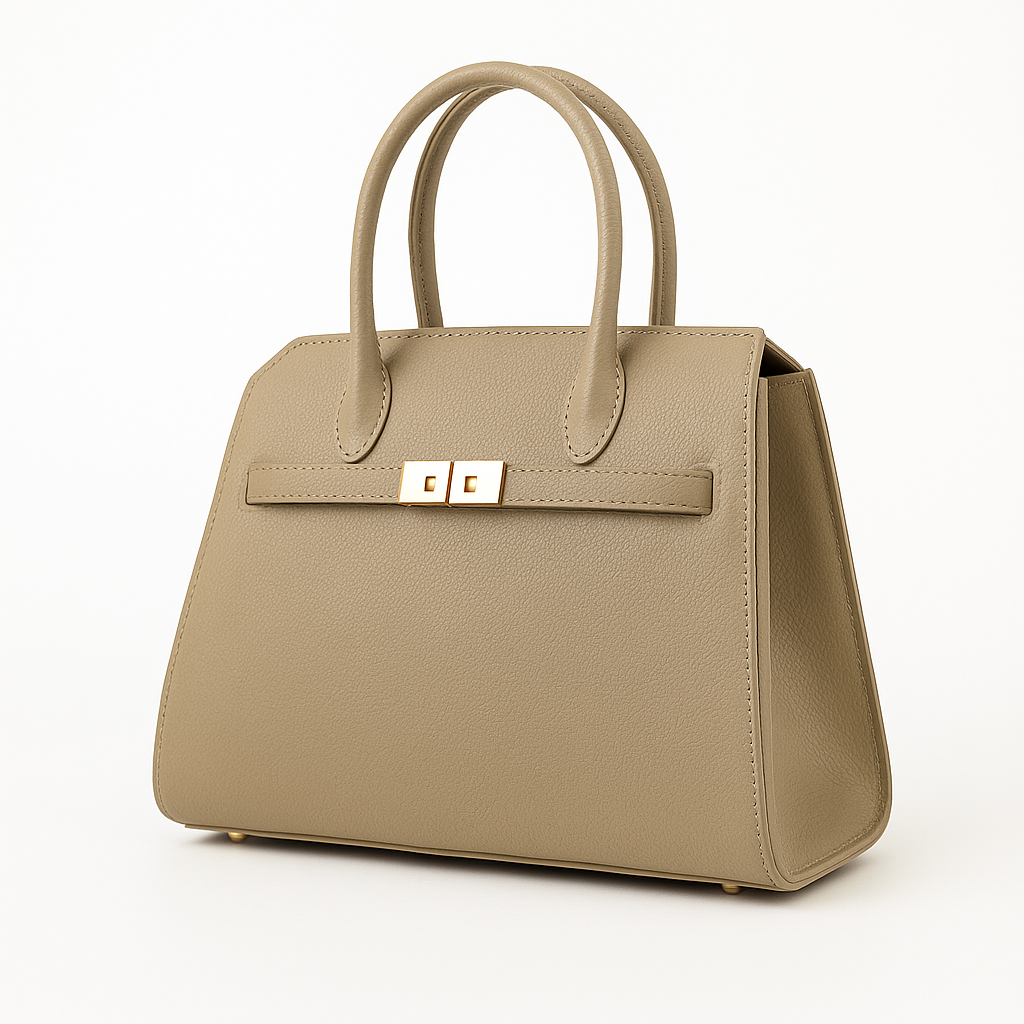 Kennedy Sac à Main Femme – Cuir Vegan Structuré avec Boucle Dorée & Style Élégant