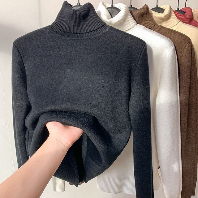 Delaney Pull Femme – Pull Tricoté Confortable avec Doublure Polaire Chaude pour l’Hiver