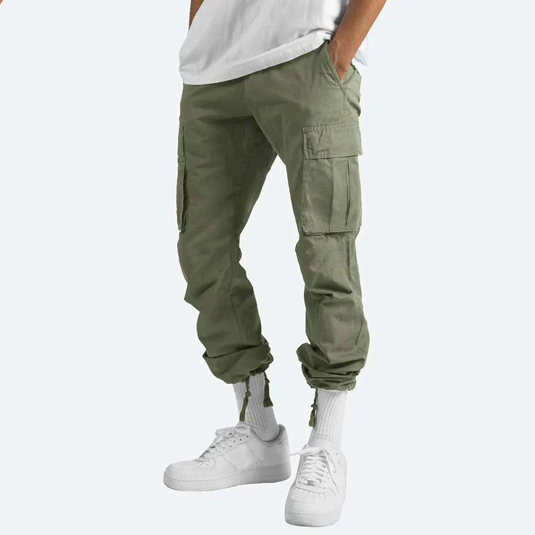 Pantaloni cargo da uomo James – Pantaloni resistenti per attività all'aperto con tasche e vita elastica