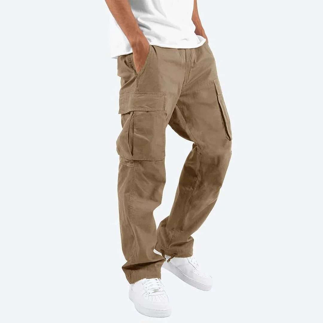 Pantaloni cargo da uomo James – Pantaloni resistenti per attività all'aperto con tasche e vita elastica