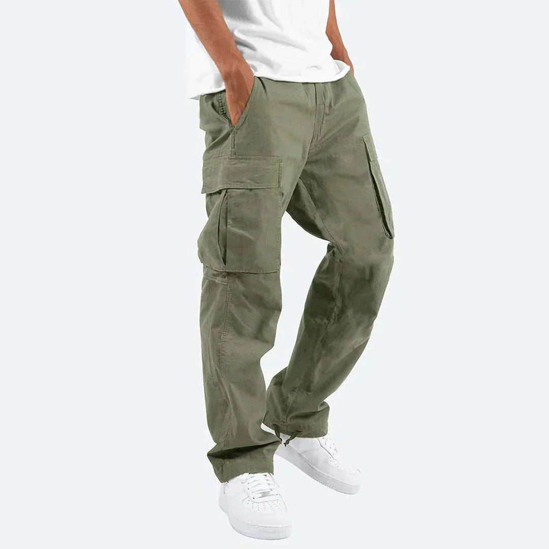 Pantaloni cargo da uomo James – Pantaloni resistenti per attività all'aperto con tasche e vita elastica