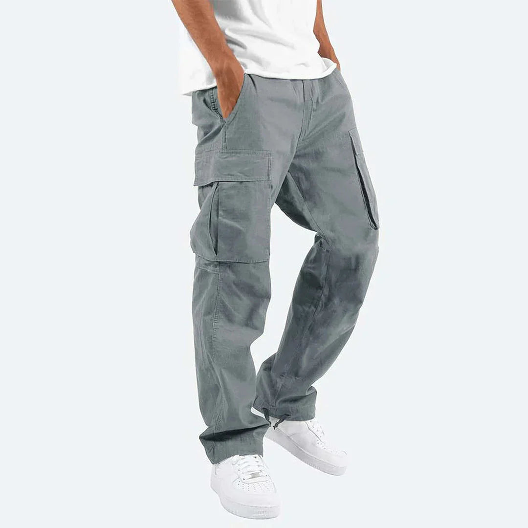 Pantaloni cargo da uomo James – Pantaloni resistenti per attività all'aperto con tasche e vita elastica