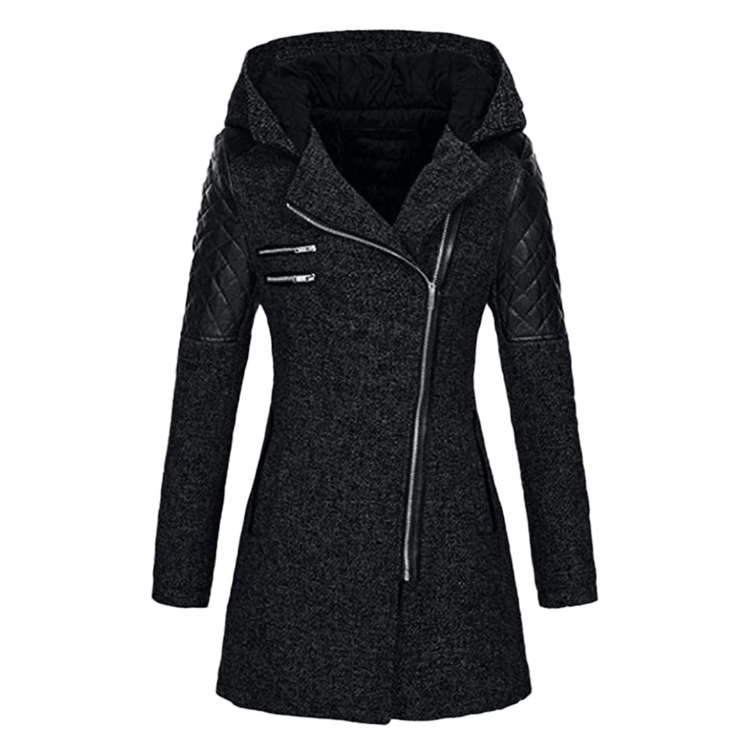 Jhey Manteau Long d’Hiver Femme – Design Chaud à Capuche avec Coupe Élégante pour Froid