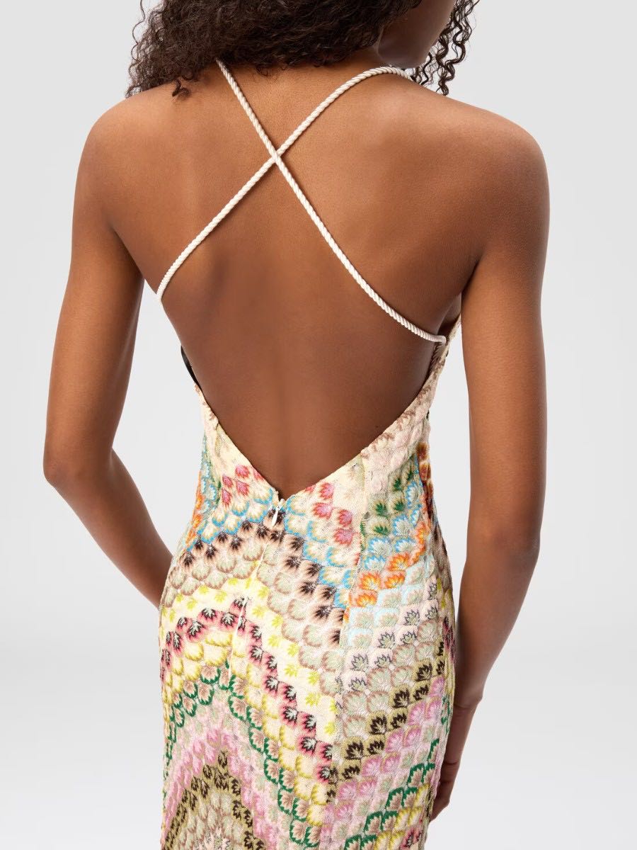 Abito da spiaggia da donna Noor - Elegante abito da spiaggia all'uncinetto per l'estate e le vacanze alla moda
