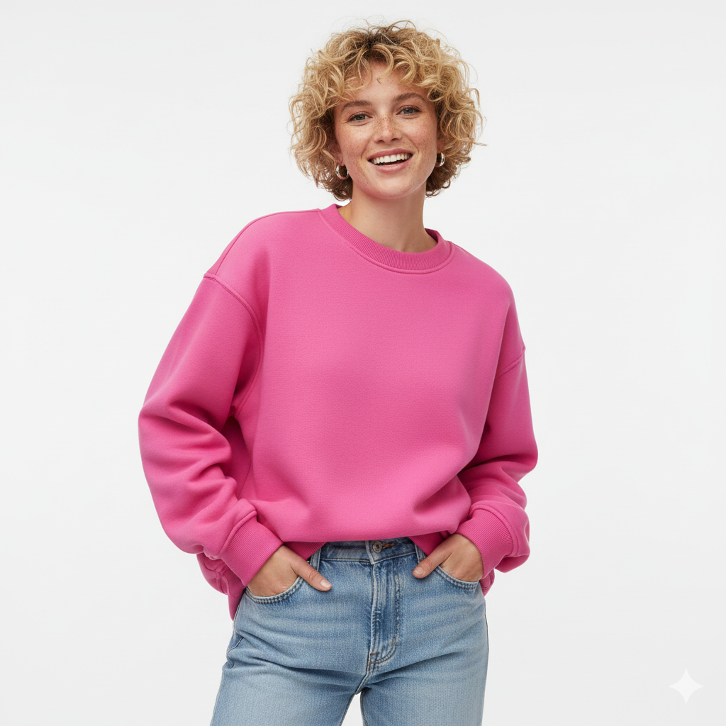Rosie Pull Oversize Donna – Felpa Confortevole a Girocollo con Maniche Lunghe e Taglio Casual