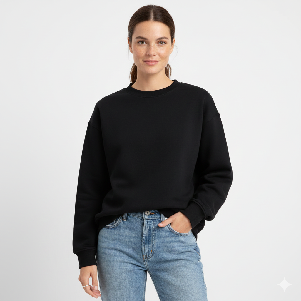 Rosie Pull Oversize Donna – Felpa Confortevole a Girocollo con Maniche Lunghe e Taglio Casual