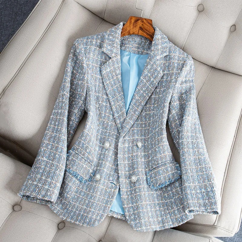 Blazer da donna Nataly: elegante e moderno blazer in tweed per uno stile versatile e chic