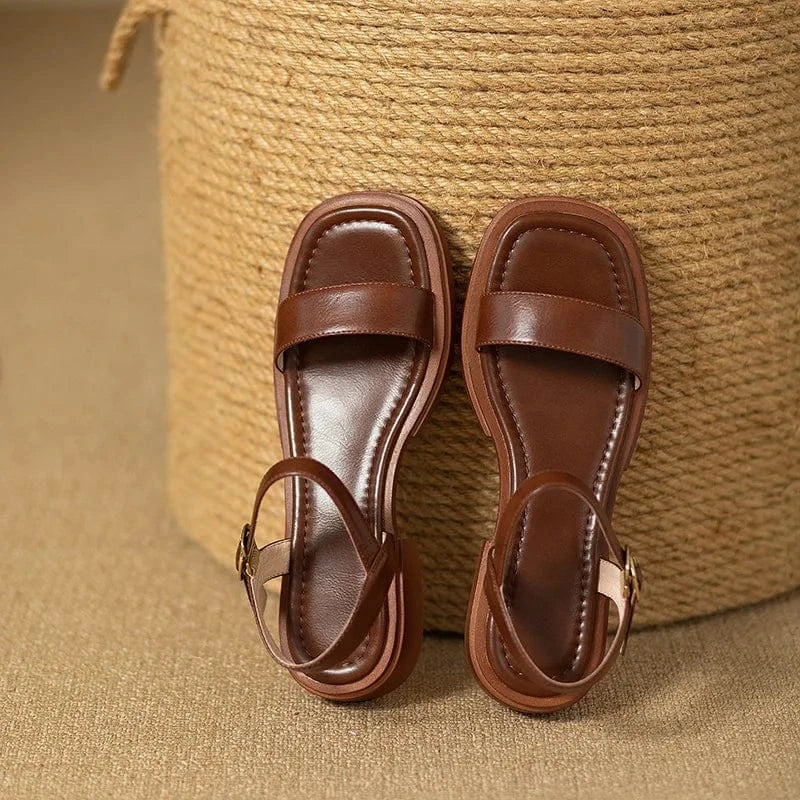 Sandali in pelle da donna Celine - Eleganti sandali in pelle con comfort superiore per l'estate