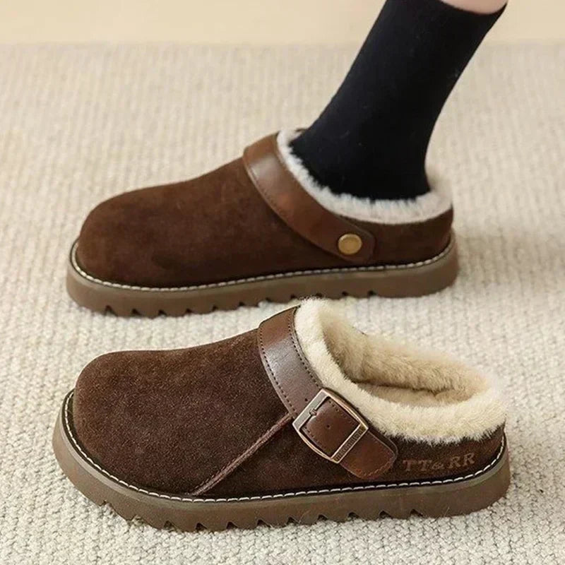 Zoccoli caldi da donna Ailani: comfort invernale leggero con fodera morbida e stile casual