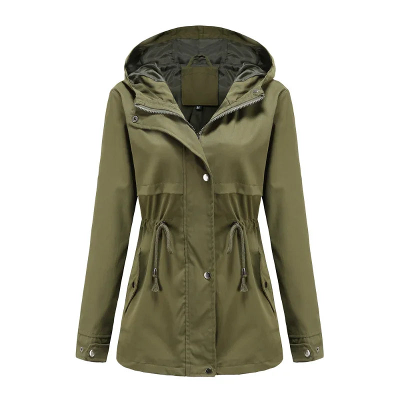 Madeline Manteau Imperméable Femme – Capuche Réglable, Léger & Résistant pour Pluie