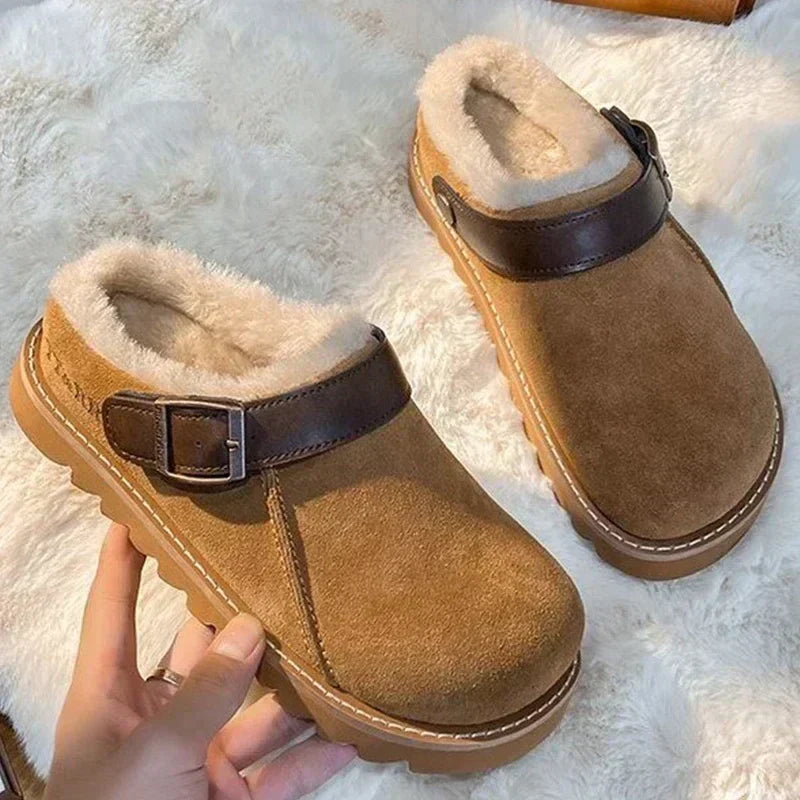 Zoccoli caldi da donna Ailani: comfort invernale leggero con fodera morbida e stile casual
