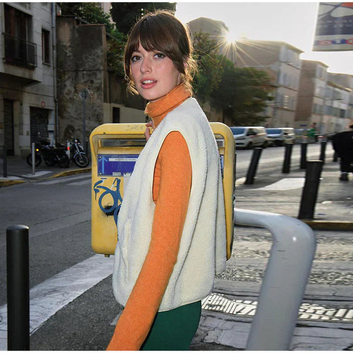 Eveline Gilet Teddy pour Femme – Veste Tendance et Cintrée pour Toutes les Occasions