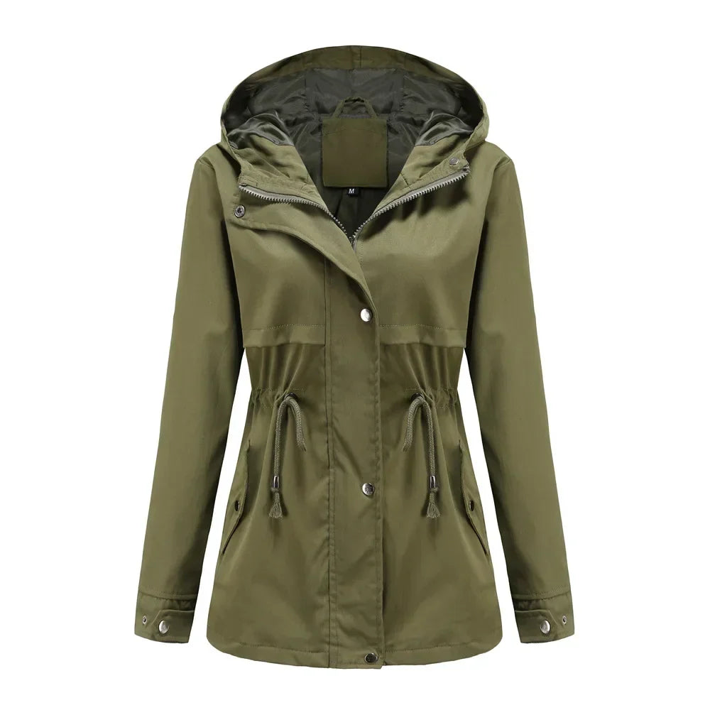 Madeline Manteau Imperméable Femme – Capuche Réglable, Léger & Résistant pour Pluie