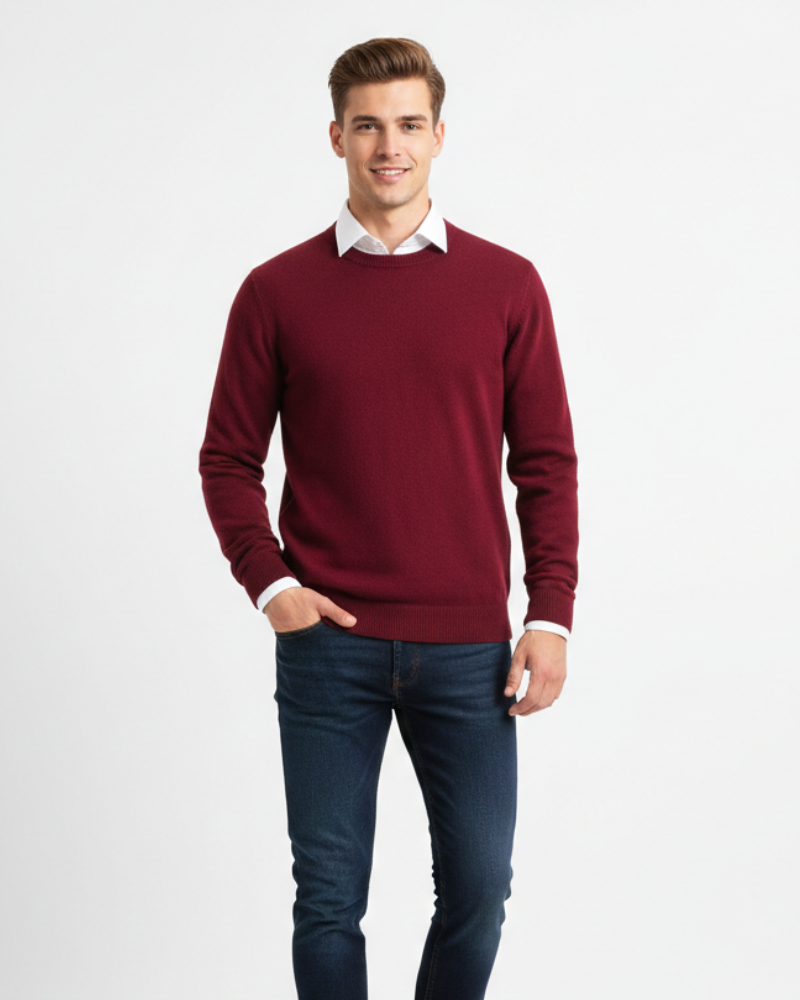Lowell Pull Cachemire Homme – Tricot Luxe Doux, Élégant & Polyvalent