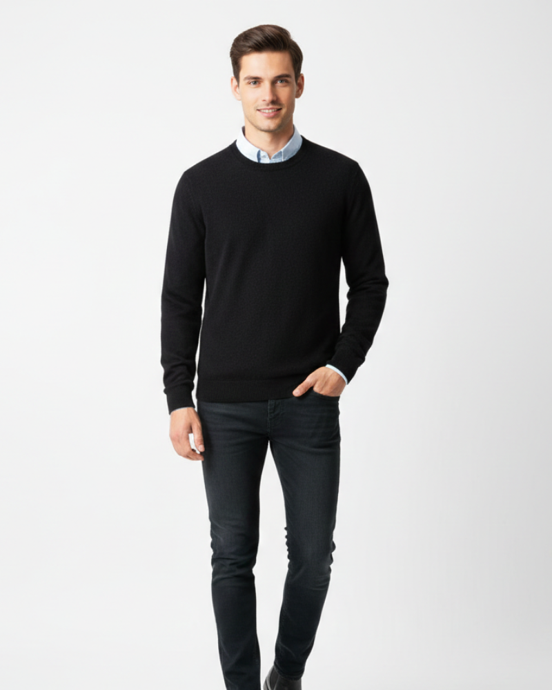 Lowell Pull Cachemire Homme – Tricot Luxe Doux, Élégant & Polyvalent