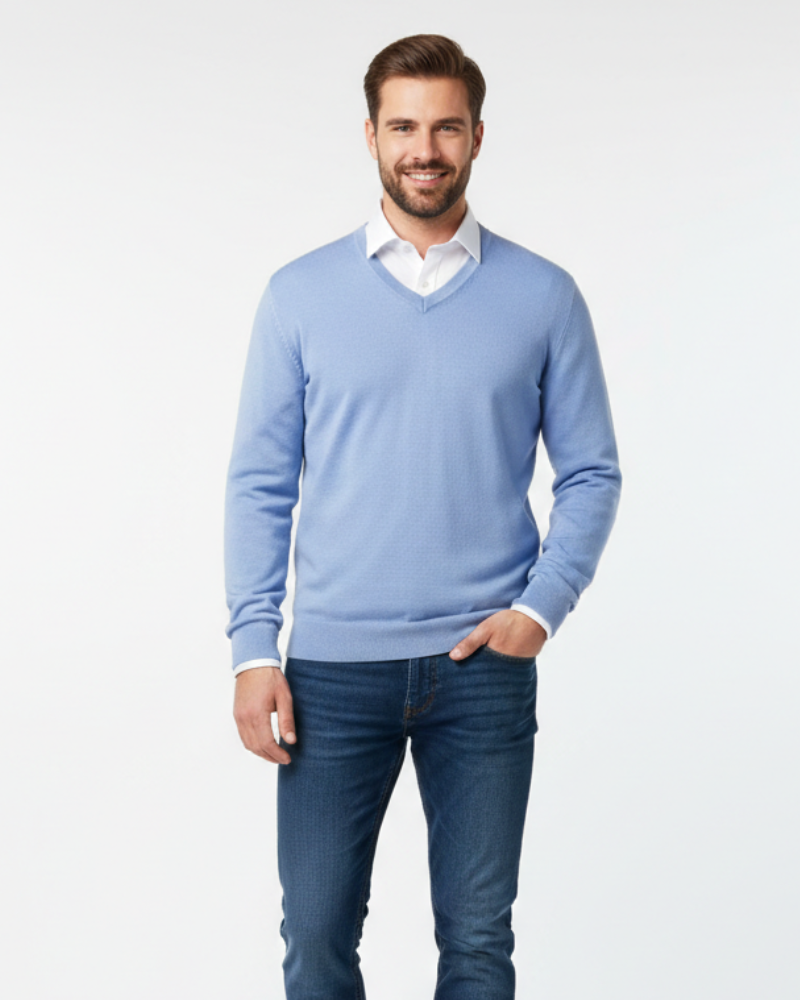 Lowell Pull Cachemire Homme – Tricot Luxe Doux, Élégant & Polyvalent