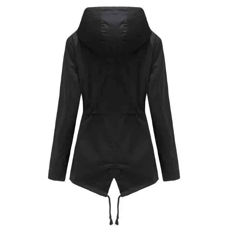 Madeline Manteau Imperméable Femme – Capuche Réglable, Léger & Résistant pour Pluie