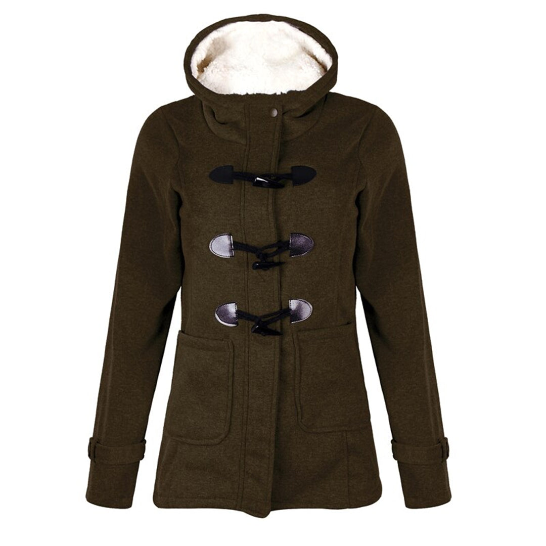 Cappotto invernale lungo da donna Katalina - Elegante, caldo con cappuccio integrato e pratiche tasche