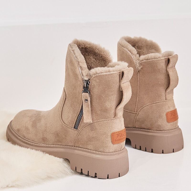 Hope Bottes d’Hiver Femme – Chaudes Bottes en Daim Doux avec Doublure Confortable & Semelle Antidérapante