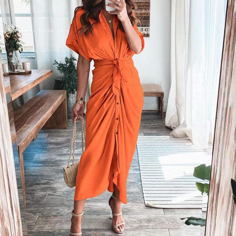 Robe de Soirée Femme Julia – Robe Longue Élégante en Polyester Aéré avec Détails Tendance