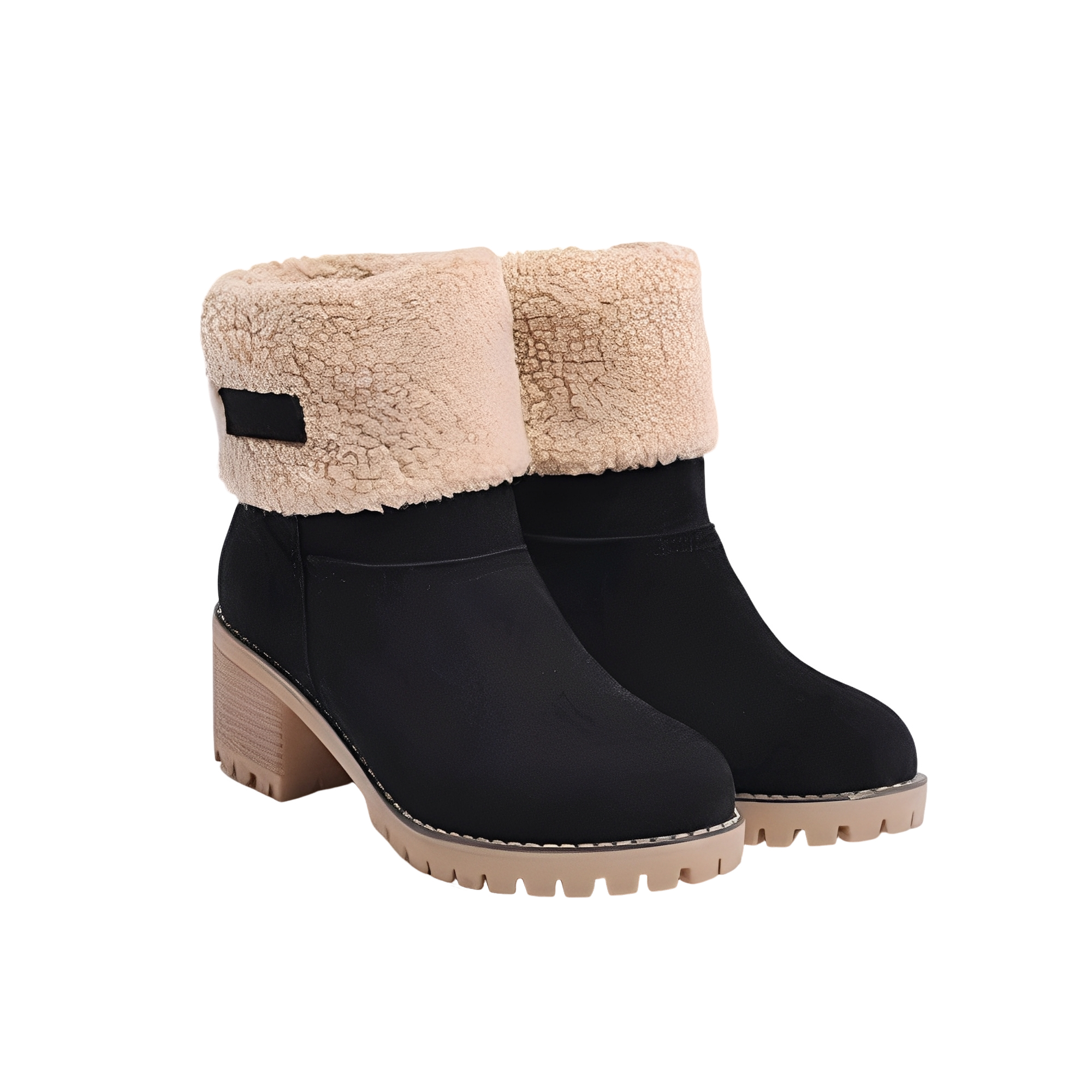 Joella Bottes d’Hiver en Daim pour Femme – Chaussures Élégantes et Chaudes avec Semelle Antidérapante pour Temps Froid