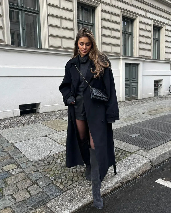 Vivian Manteau en Laine Femme – Coat Élégant et Chaud au Style Intemporel d’Hiver