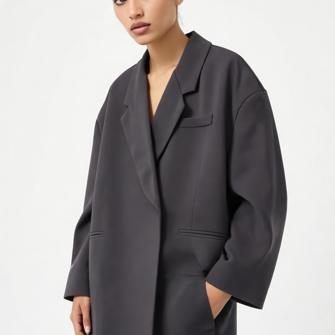Sherry Blazer Oversize Femme – Veste Élégante à Coupe Ample avec Style Intemporel Moderne
