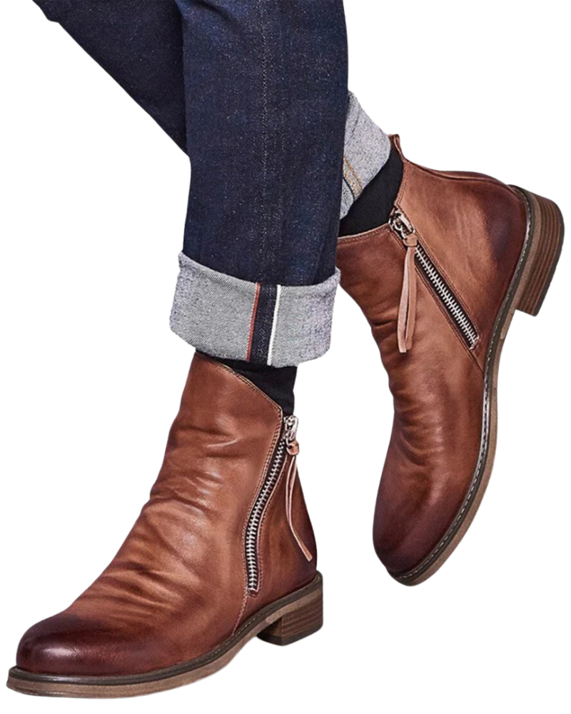 Daniel Bottines Homme à Zip – Boots Modernes Élégantes Silhouette Ajustée et Polyvalente