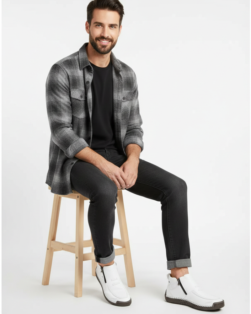 Quinn Chaussures Homme à Soutien Ergonomique – Zip Latéral, Confort Durable & Style Élégant