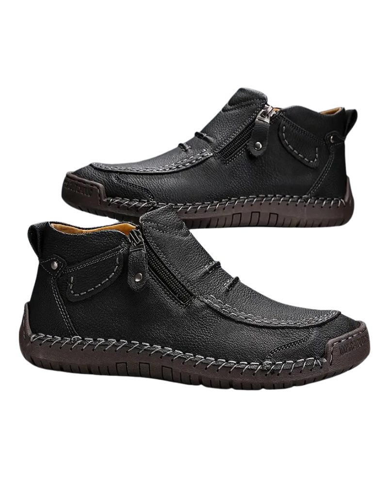 Quinn Chaussures Homme à Soutien Ergonomique – Zip Latéral, Confort Durable & Style Élégant