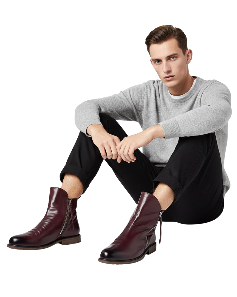 Daniel Miesten Vetoketjulliset Saappaat – Tyylikkäät Modernit Saappaat, Istuva ja Monikäyttöinen Muotoilu