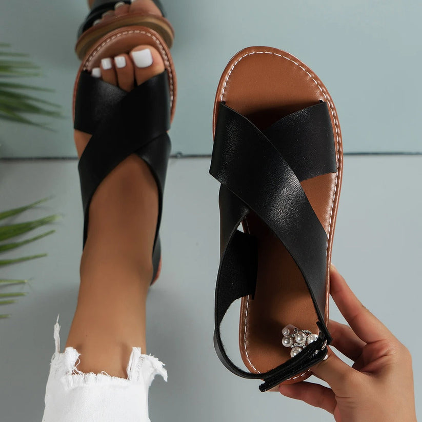 Charley Sandales Femme Cuir – Élégantes & Confortables pour Été Chic et Tenues Quotidiennes