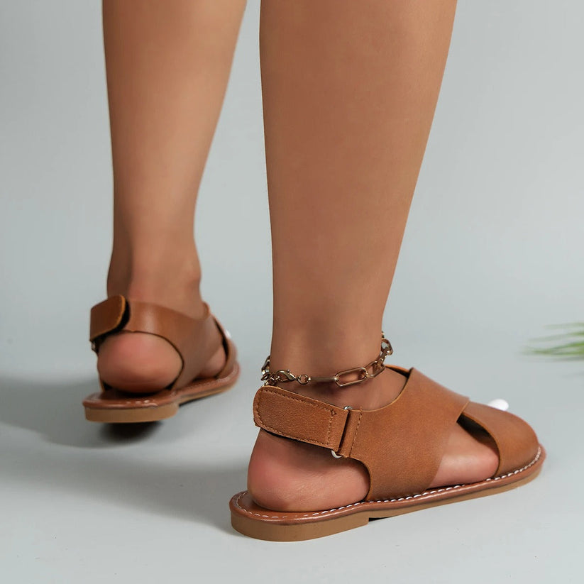Charley Sandales Femme Cuir – Élégantes & Confortables pour Été Chic et Tenues Quotidiennes