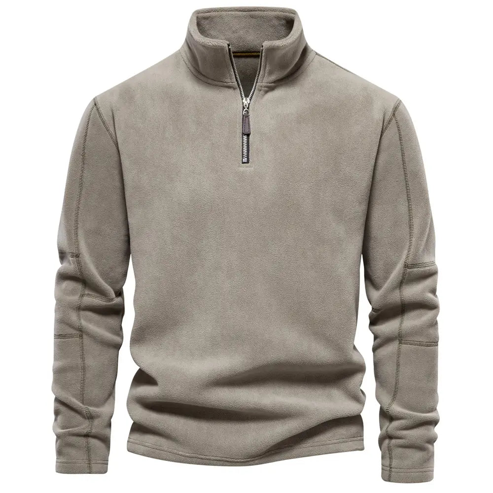James Pull Homme Laine Zippé – Chaud, Confortable & Élégant avec Doublure Douce