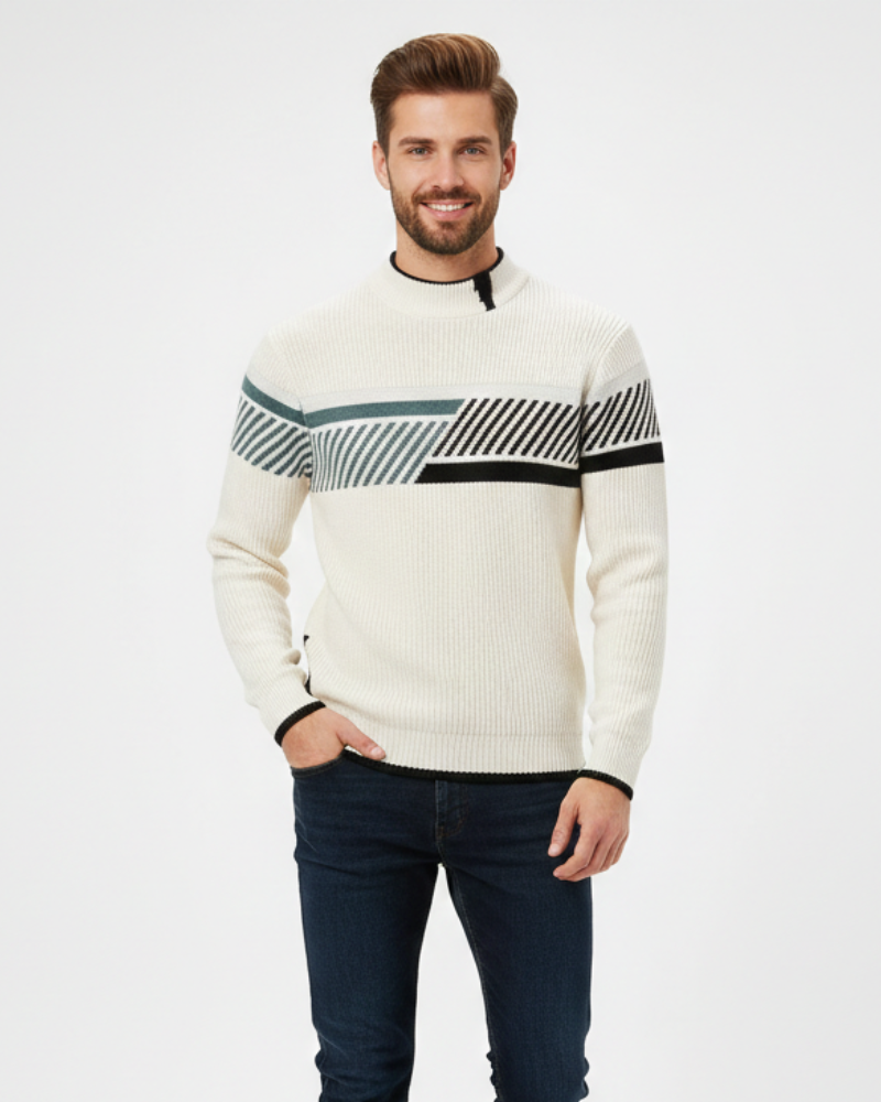 Oliver Pull Homme Premium – Pull Élégant en Coton Mélangé Coupe Regular & Confort Raffiné