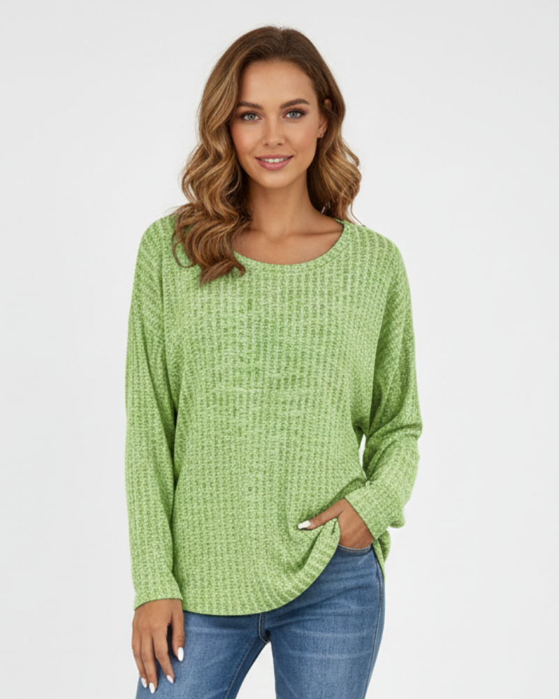 Jamily Naisten Klassinen Pitkähihainen Neulepaita – Mukava Vapaa-ajan Neule Ajattomalla Tyylillä